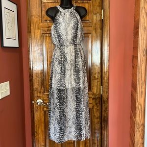 Sexy Banana Republic Snake Print Maxi Dress